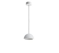 LOOM DESIGN LED pendant light Curve, white, aluminium, Ø 14 cm