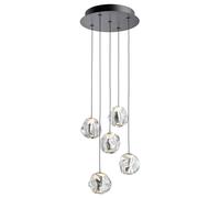 Loom Design - Ice Ball Pendant 5 - Transparent