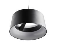 LOOM DESIGN LED hanging light Cookie, black aluminium Ø 15 cm