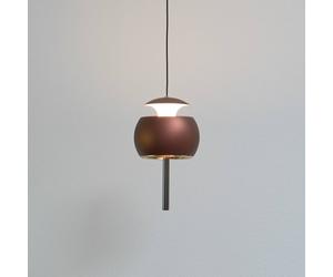 LOOM DESIGN LED pendant light Parachute, brown, Ø 9.6 cm, aluminium