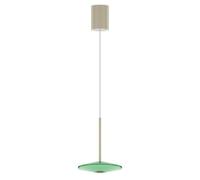 LOOM DESIGN LED pendant light Solene, green, glass, Ø 20 cm