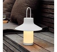 LOOM DESIGN LED rechargeable table lamp Shadow Large, white, IP65