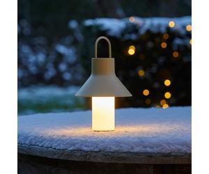 LOOM DESIGN LED rechargeable table lamp Shadow Small, beige, IP65