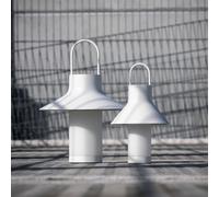 LOOM DESIGN LED rechargeable table lamp Shadow Small, white, IP65