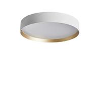 LOOM DESIGN LED ceiling light Lucia, white/gold-coloured Ø 45 cm
