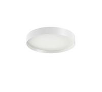 LOOM DESIGN LED ceiling light Lucia, white, Ø 45 cm aluminium