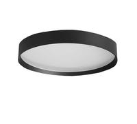 LOOM DESIGN LED ceiling light Lucia, black, Ø 60 cm, aluminium