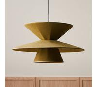 LOOM DESIGN Morphic LED pendant light, green, felt, Ø 50 cm