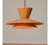 LOOM DESIGN Morphic LED pendant light, yellow, felt, Ø 50 cm