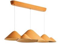LOOM DESIGN LED pendant light Panorama, yellow/grey felt 106 cm