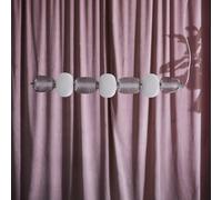 LOOM DESIGN Pearl 7 LED hanging light, grey/chrome, glass, 110 cm