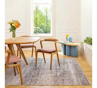 Loomed Brown Soft Machine Washable Washable Abstract Modern Living Area Rug - 230 X 160Cm