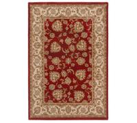 Loomed Gold Red Classical Oriental Floral Area Rug 80Cm X 150Cm