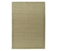 Loomed Large Modern Bordered Green Soft Textured Bedroom Rug 190Cm X 280Cm
