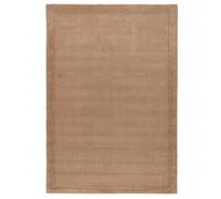 Loomed Modern Bordered Beige Soft Textured Living Area Rug 120Cm X 170Cm