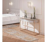 Loomed Neutral Beige Traditional Medallion Bordered Living Runner Rug 70X240Cm