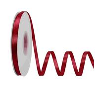 LoomJoyz Double Sided 6mm Wine Red Satin Ribbon 45 Meters Satin Ribbon Ideal for Gift Wrapping Flower Bouquet Crafts Weddings Floral Arrangements & Bows