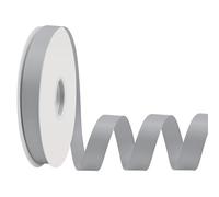 LoomJoyz Double Sides Silver Grosgrain Ribbon for Gift Wrapping 15mm×45 Meters Ribbon Ideal for Sewing Hair Bow Flower Bouquet Crafts Weddings Floral Arrangements