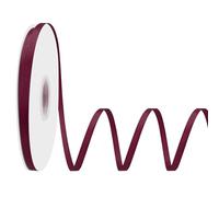 LoomJoyz Double Sides Wine Red Grosgrain Ribbon for Gift Wrapping 6mm×45 Meters Ribbon Ideal for Sewing Hair Bow Flower Bouquet Crafts Weddings Floral Arrangements