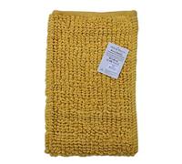 LOOMS & LEAVES SUPER SOFT 100% MICROFIBER POLYESTER NON-SLIP BOBBLE BATHROOM MATS (OCHRE)