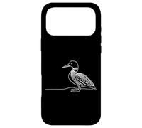 Loon Bird Minimalist Line Art Wildlife Nature Design Case for iPhone 17 Pro Max