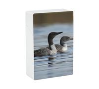 Loon Birds Cigarette Case Cigarette Holder Case Portable Slim Cigarreras Cases Lightweight Pocket Cigarrera Box Smoking Accessories for Hold 20 Regular Size for Men Women