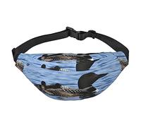Loon Birds Fanny Pack for Men Women Belt Bag Adjustable Waist Pack for Travel Walking Running Bum Bags