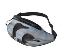 Loon Birds Fanny Pack for Men Women Fashion Running Waist Packs Waterproof Crossbody Bags Everywhere Belt Bag with Adjustable Strap Sports Hip Pack for Travel Wallet