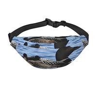 Loon Birds Fanny Pack for Women Men Waist Bag Adjustable Belt Casual Chest Bag Bum Bags for Travel Hiking Waist Packs