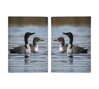 Loon Birds Passport Holder Fashion Passport Cover Passport Protector Travel Document Organizer ID Card Protector Exquisite Passport Wallet Cover Credit Card Holder