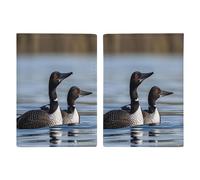 Loon Birds Passport Holder Personalized Passport Wallet for Women Men Travel Document Organizer Holder