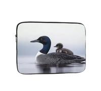 Loon Birds Pattern Laptop Sleeve 17 Inch Shockproof Protective Notebook Case Travel Laptop Bag for Men Women