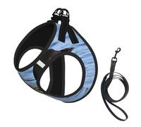 Loon Birds print Dog Harness and Leash Set, Reflective Adjustable Puppy Vest for Small Medium Large Dogs, Cats