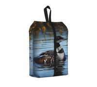 Loon Birds Print Travel Shoe Storage Bag with Sturdy Webbing Handle for Travel Outdoor Sports Daily Storage