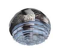 Loon Birds Shower Caps for Women Reusable Waterproof Shower Bonnet Large Elastic Bath Caps Double Layers Bathing Hair Caps Designed for all Hair Lengths with PEVA Lining