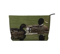 Loon Nature Bird Corduroy Makeup Bag, Stylish and Durable, Portable and Lightweight