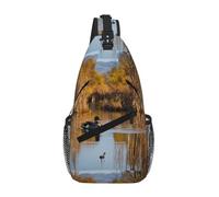 Loon Nature Bird Crossbody Sling Bag Crossbody Shoulder Chest Bag Shoulder Strap Waist Fanny Pack Men Women
