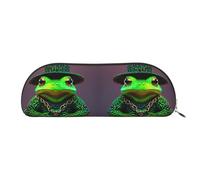 Loon Nature Bird Print Cosmetic Bags For Women,Receive Bag Makeup Bag Travel Storage Bag Toiletry Bags Pencil Case, Cute Frog, One Size