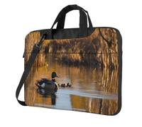 Loon Nature Bird Print Laptop Bag For Ultra-Thin Portable Business Casual Single Shoulder Messenger Bags