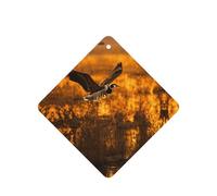 Loon Nature Bird Printing 10 Pcs Car Air Fresheners Cards For Scented Hanging Sheets For Bathroom With Rope