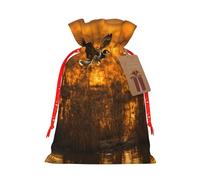 Loon Nature Bird Printing 4.7x6.9 Inch Christmas Bag Drawstring Closure,For Christmas Anniversaries Birthdays