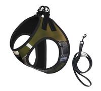 Loon Nature Bird printing Puppy Harness, Dog Harness and Leash Set, Soft Mesh Reflective Breathable Lightweight Vest-Style