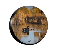 Loon Nature Bird Wheel Cover14-17 Inch Spare Tyre Cover Fit Traile Rv Suv Truck Tough Tire Wheel Soft Cover