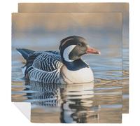 Loon Nature Birds Cloth Napkin 2 PCS Table Dinner Napkins Washable & Reusable Cloth Napkins Washable Tablecloth for Party, Wedding, Lunch, Dinners, Banquet, Christmas