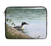 Loon Nature Birds Laptop Sleeve 10-17 Inch - Ultra Slim Laptop Case Lightweight Neoprene Notebook Case Portable Computer Sleeve Bag