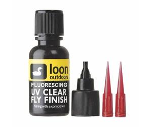 Loon Outdoors FLUORESCING UV CLEAR FLY FINISH, 1/2 oz by Loon