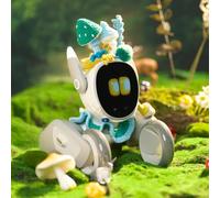 Loona Forest Explorer Outfit - Handmade Crochet Headpiece and Collar Set with a Nature-Inspired Theme, Perfect for Transforming Your Pet Robot Toys into a Cute Companion