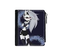 (Loona From Helluva Boss_99) PU Wallet Compact Bifold with Zipper & Multiple Card Coins Slots Black Stylish Durable Graphic Design Print for Men Women Kids Christmas Gift