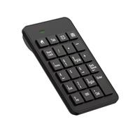 LOONASA Wired Number Pad, USB Numpad 23 Key Numeric Keypad Financial Accounting Keyboard Office Accessories for Laptop, PC, Desktop, Computer, Notebook, Black