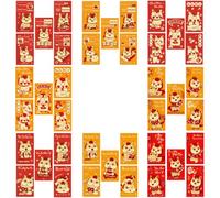 LOONELO Vietnamese New Year Red Envelopes, 40pcs Asian Spring Festival Lucky Money Red Packets, 2026 Year of the Horse Red Envelopes for Vietnam Lunar New Year Decorations/Phong Bì Màu Đỏ Năm Mới